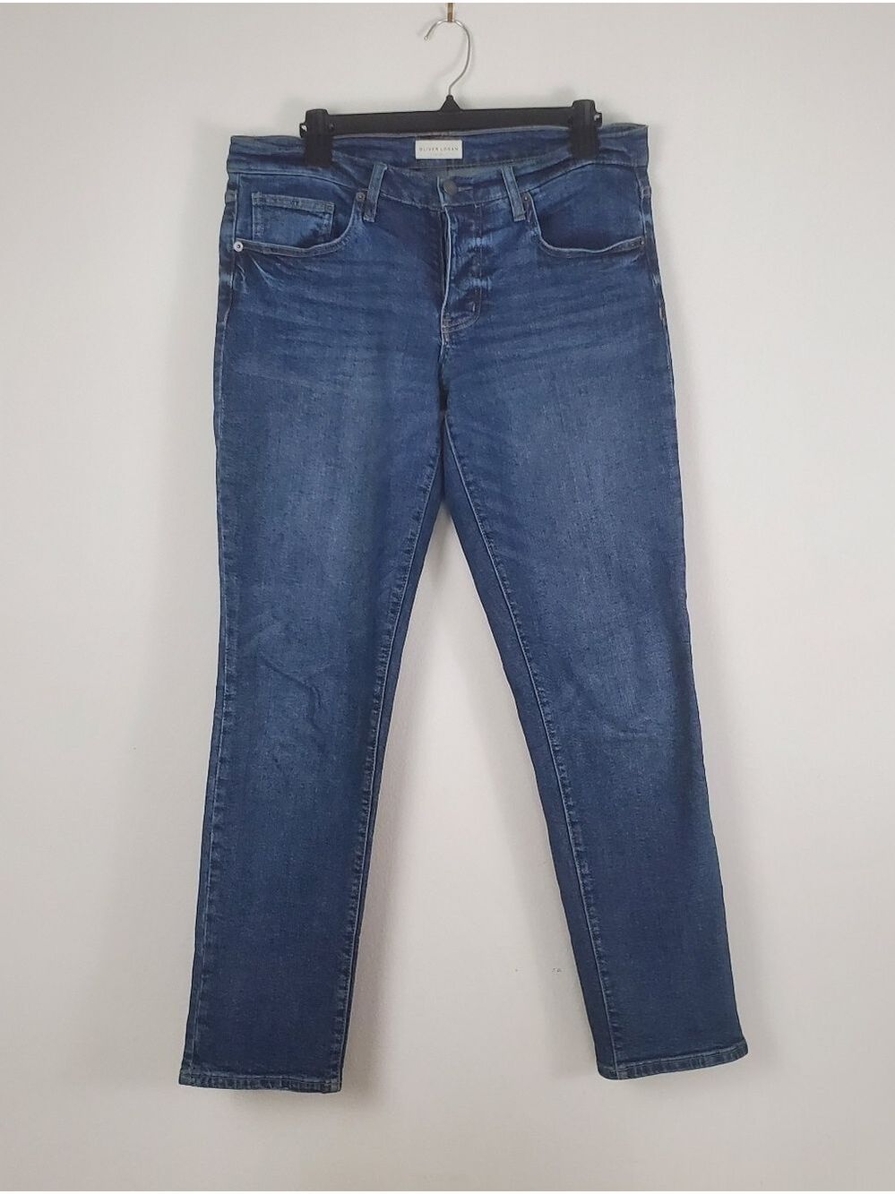 Oliver Logan Midwash Blue Jeans Button Fly Womens Size 28 Cotton Blend